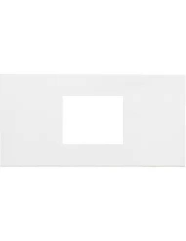 Multibox - placca per 2 moduli din bianca